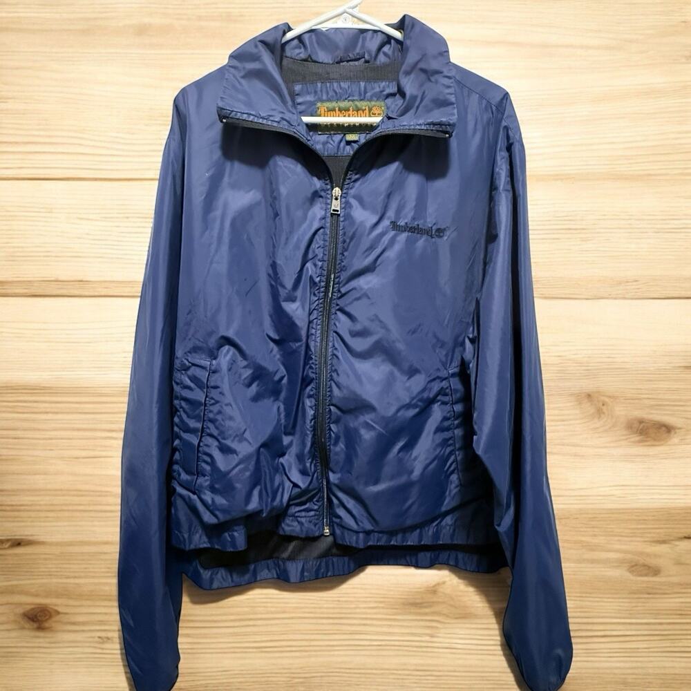 Timberland Nylon‎ Windbreaker Lined  Men's M Blue